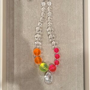 Tarina Tarantino Tokyo Hardcore Neon Crystal drop Necklace